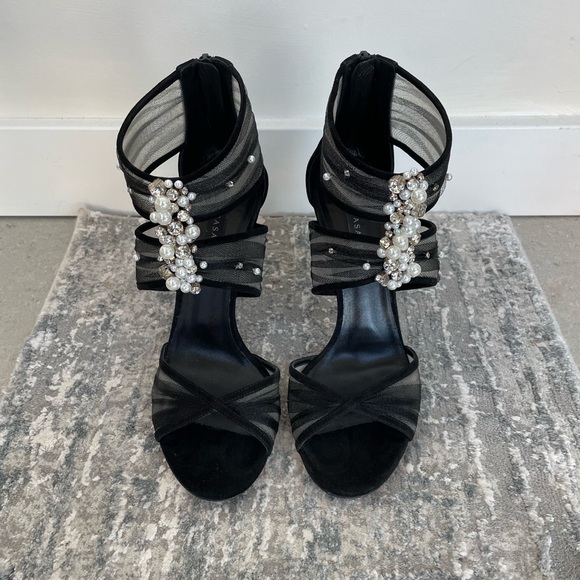 Casadei Blade heel sandal with Swarovski crystals - Size 37 - Picture 4 of 7